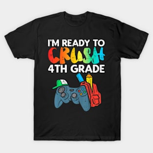 To 4th Grade Fourth Video Gamer First Day T-Shirt